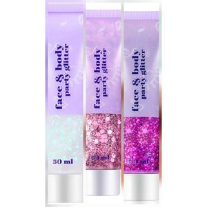 Set of 3 Holographic Face and Body Glitter